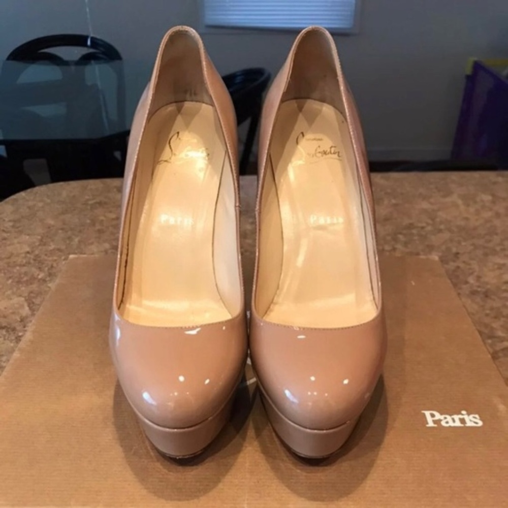 Christian Louboutin Bianca 120 Nude Pump